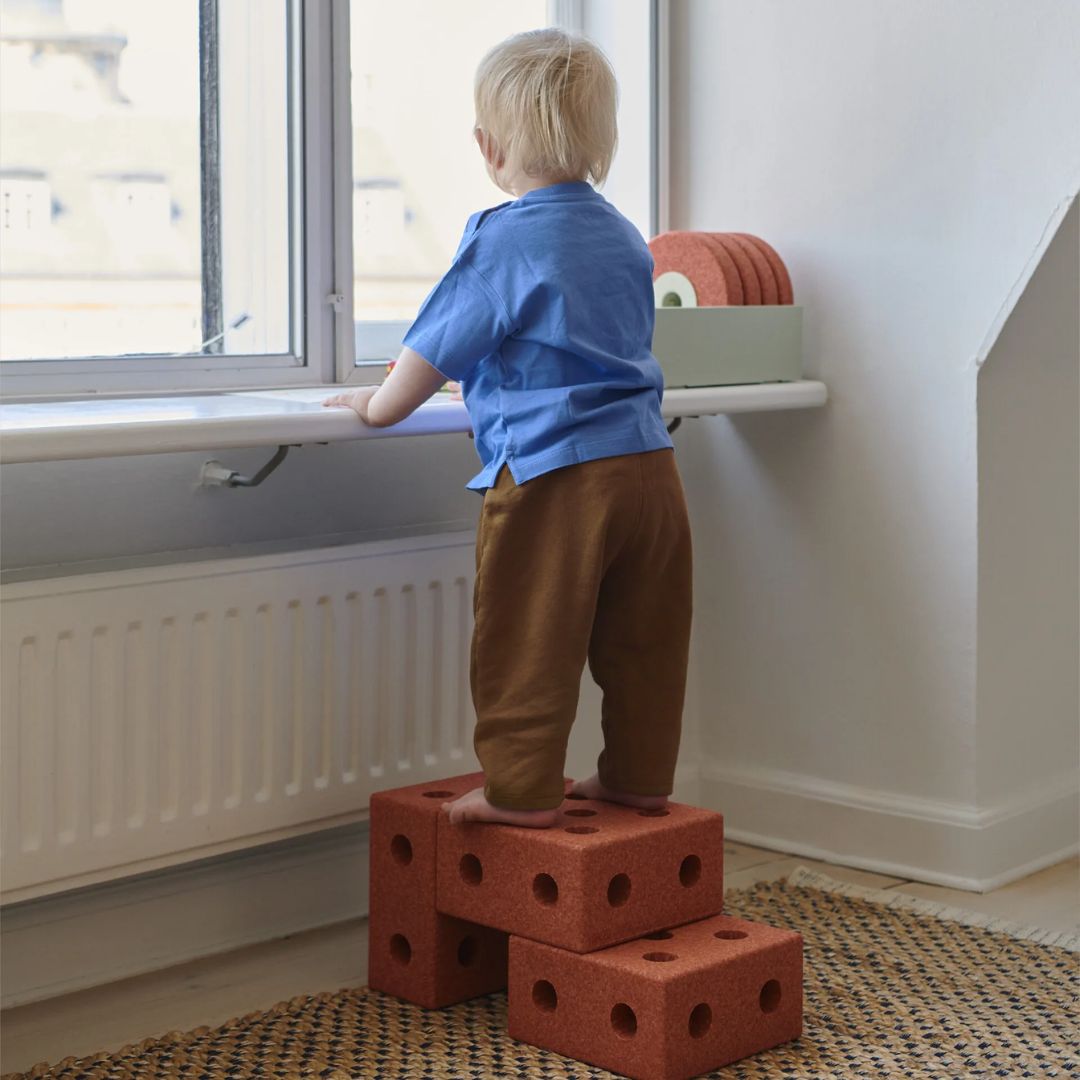 Modu® 3v1 Baby Walker Burnt Orange / Dusty Green