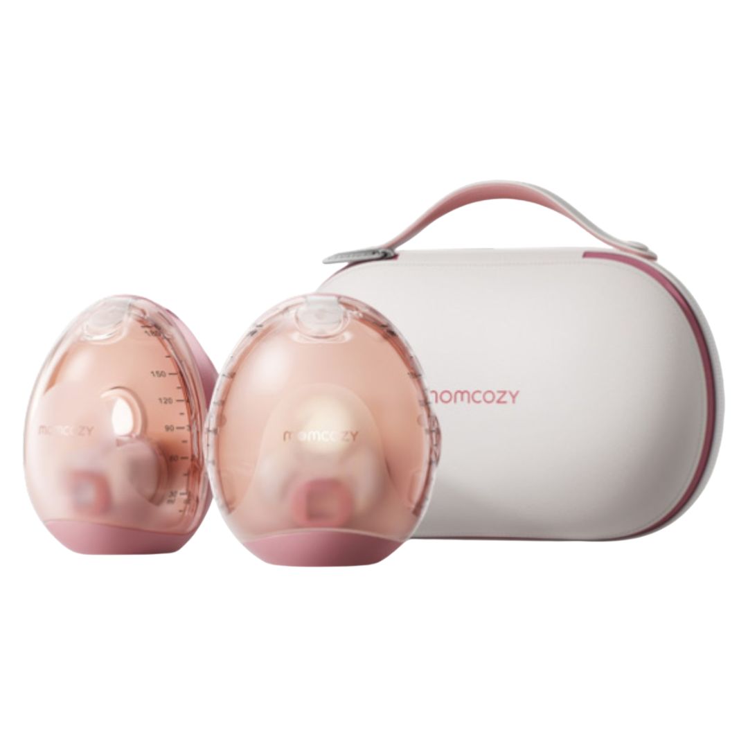 Momcozy® Air One Ultra-Slim Dvojna električna prsna črpalka Hands-Free za dojenje Red - Air One Ultra-Slim Dvojna električna prsna črpalka Hands-Free dojenje Red
