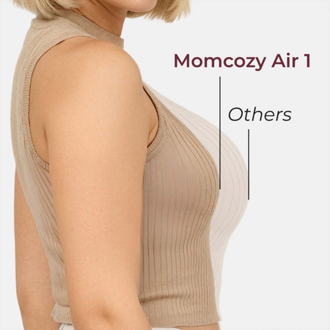 Momcozy® Air One Ultra-Slim Dvojna električna prsna črpalka Hands-Free za dojenje Red - Air One Ultra-Slim Dvojna električna prsna črpalka Hands-Free dojenje Red