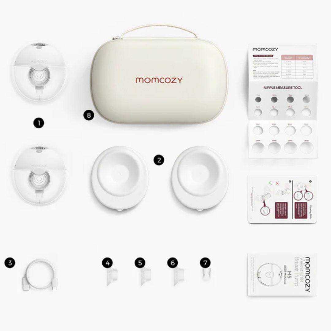Momcozy® double electric breast pump M5 Quill Grey