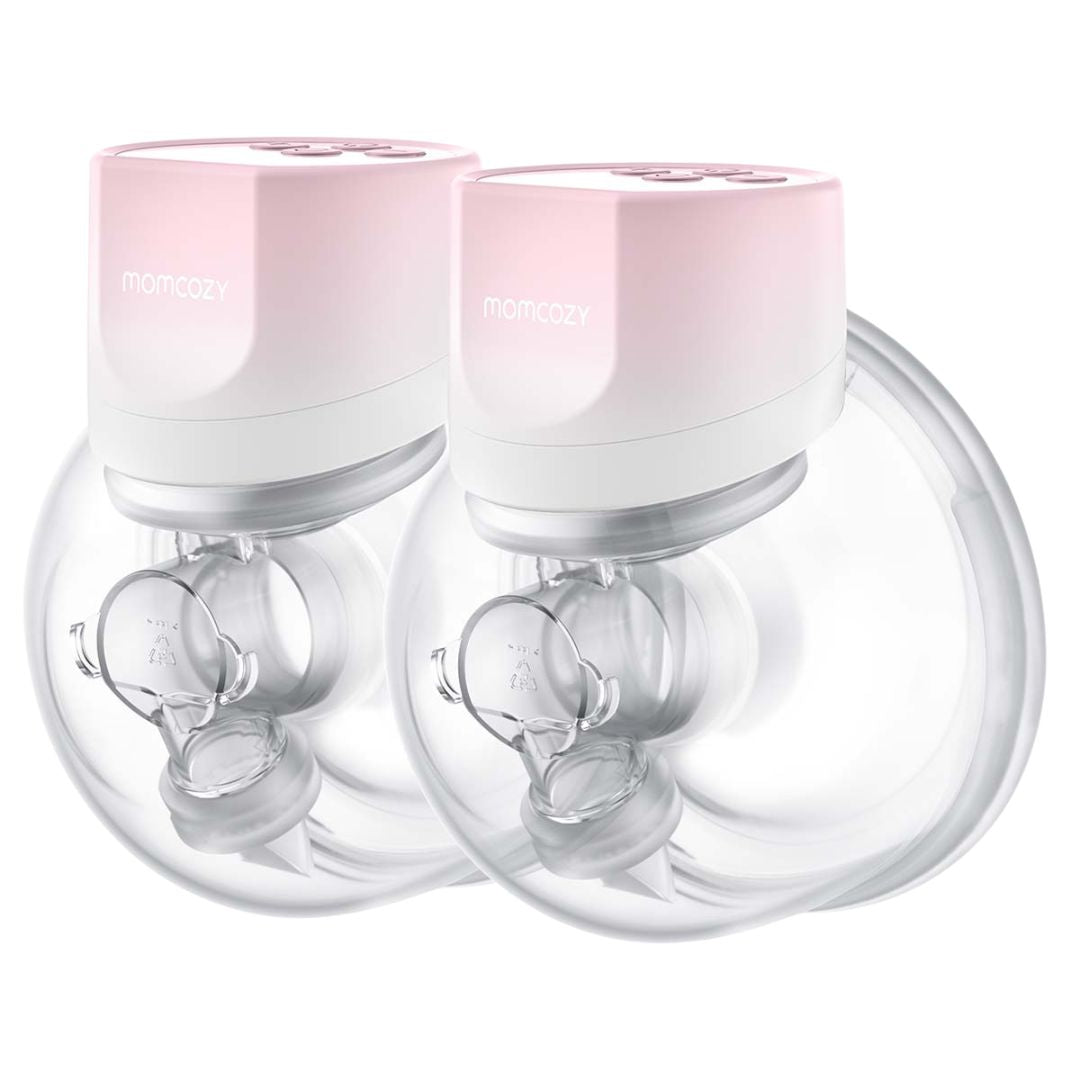 Momcozy® dvostruka električna prsna pumpa S12 Pro Hands-Free Pink Gradient