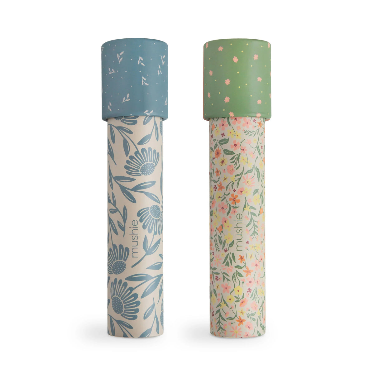 Mushie® Kaléidoscope Pastel Blooms/Blue Flowers 2 pièces