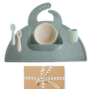 Mushie® Komplet za prvo hranjenje Cambridge Blue Mushie