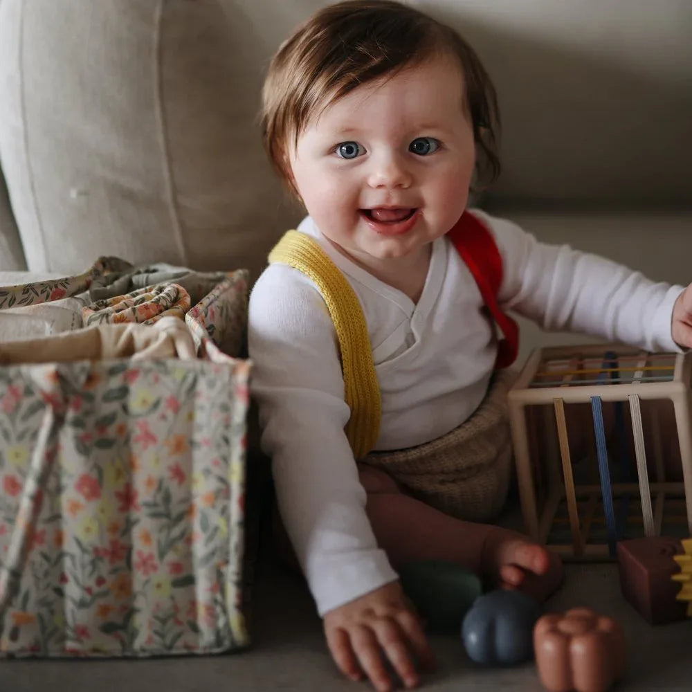 Mushie® Organizator za pleničke Pastel Blooms Mushie