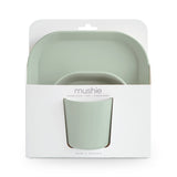 Mushie® Dinnerware Set 3-Piece Sage