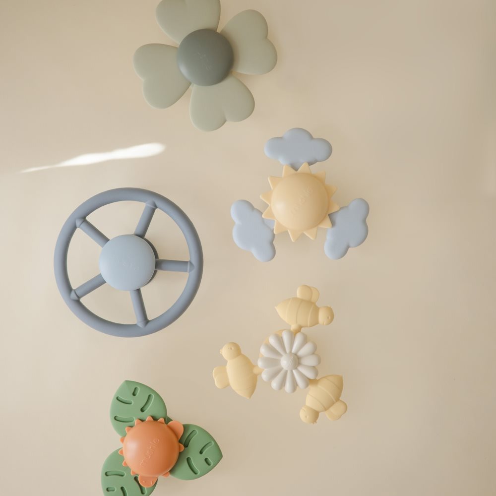 Mushie® Silikonska igrača Spinner Toy Bee Mushie