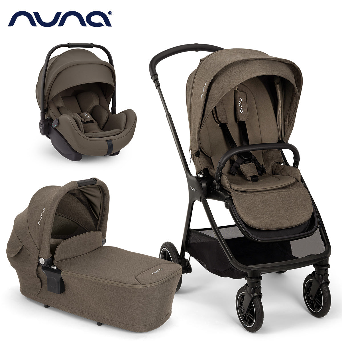 Nuna® Otroški voziček 3v1 Triv™ Next + Lytl™ + Arra™ Flex Pistachio Nuna