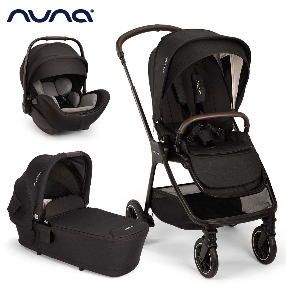Nuna® Otroški voziček 3v1 Triv™ Next + Lytl™ + Arra™ Flex Caviar Nuna