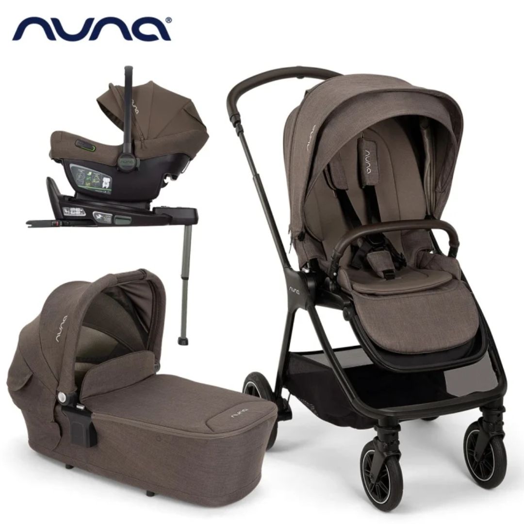 Nuna® Otroški voziček 4v1 Triv™ Next + Lytl™ + Pipa™ Next Chestnut + Isofix baza Next Nuna