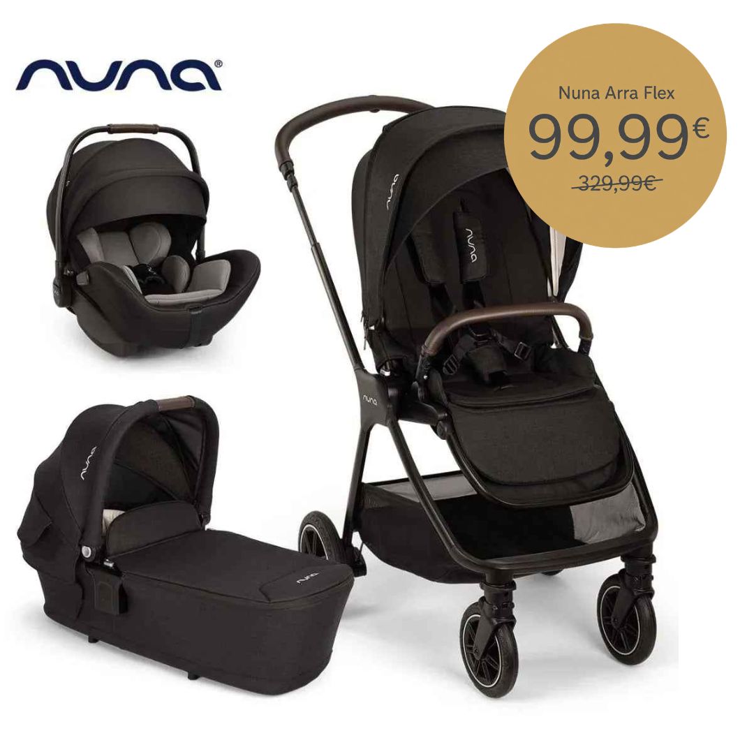 Nuna® Dječja kolica 3u1 TRIV™ Next + Lytl™ + Arra™ Flex Caviar