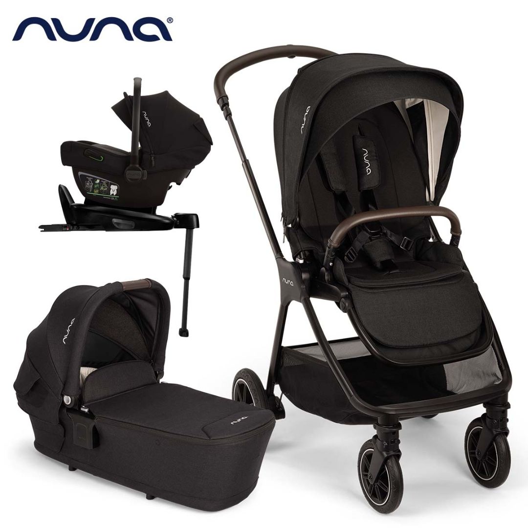 Nuna® Otroški voziček 4v1 Triv™ Next + Lytl™ + Pipa™ Next Caviar + Isofix baza Next Nuna