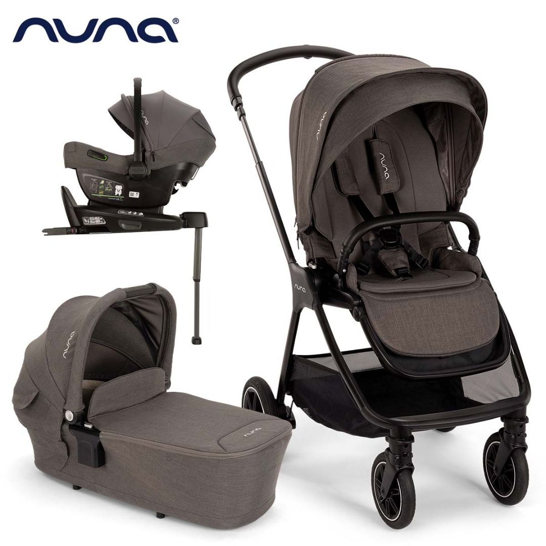 Nuna® Otroški voziček 4v1 Triv™ Next + Lytl™ + Pipa™ Next Thunder + Isofix baza Next Nuna