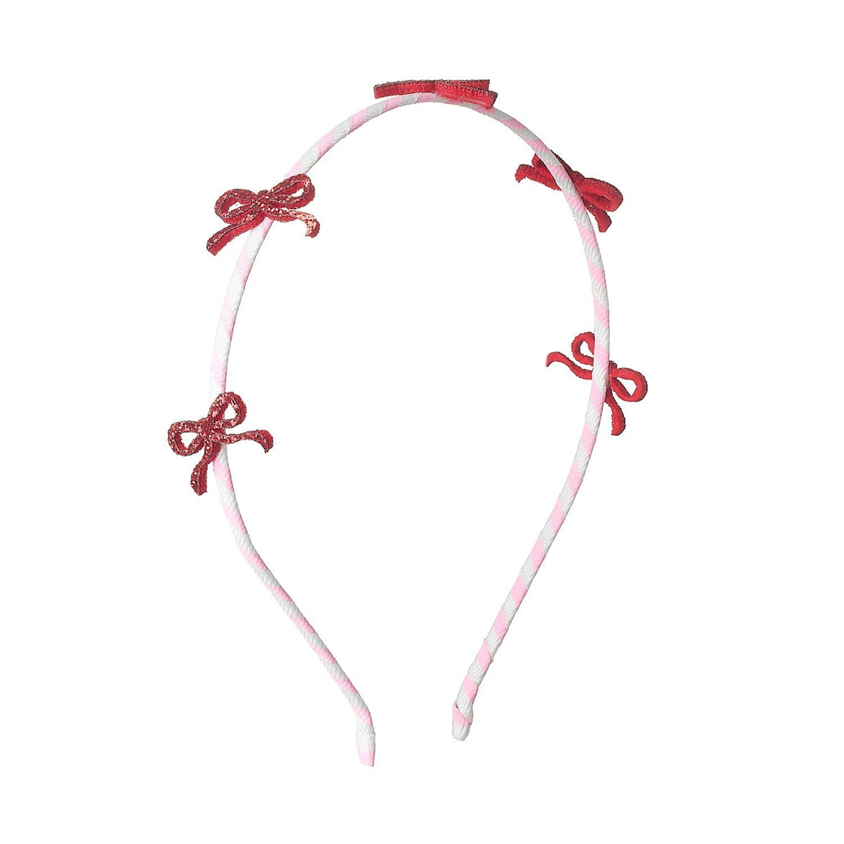 Rockahula® Obroč za lase Candy Stripe Glitter Bow