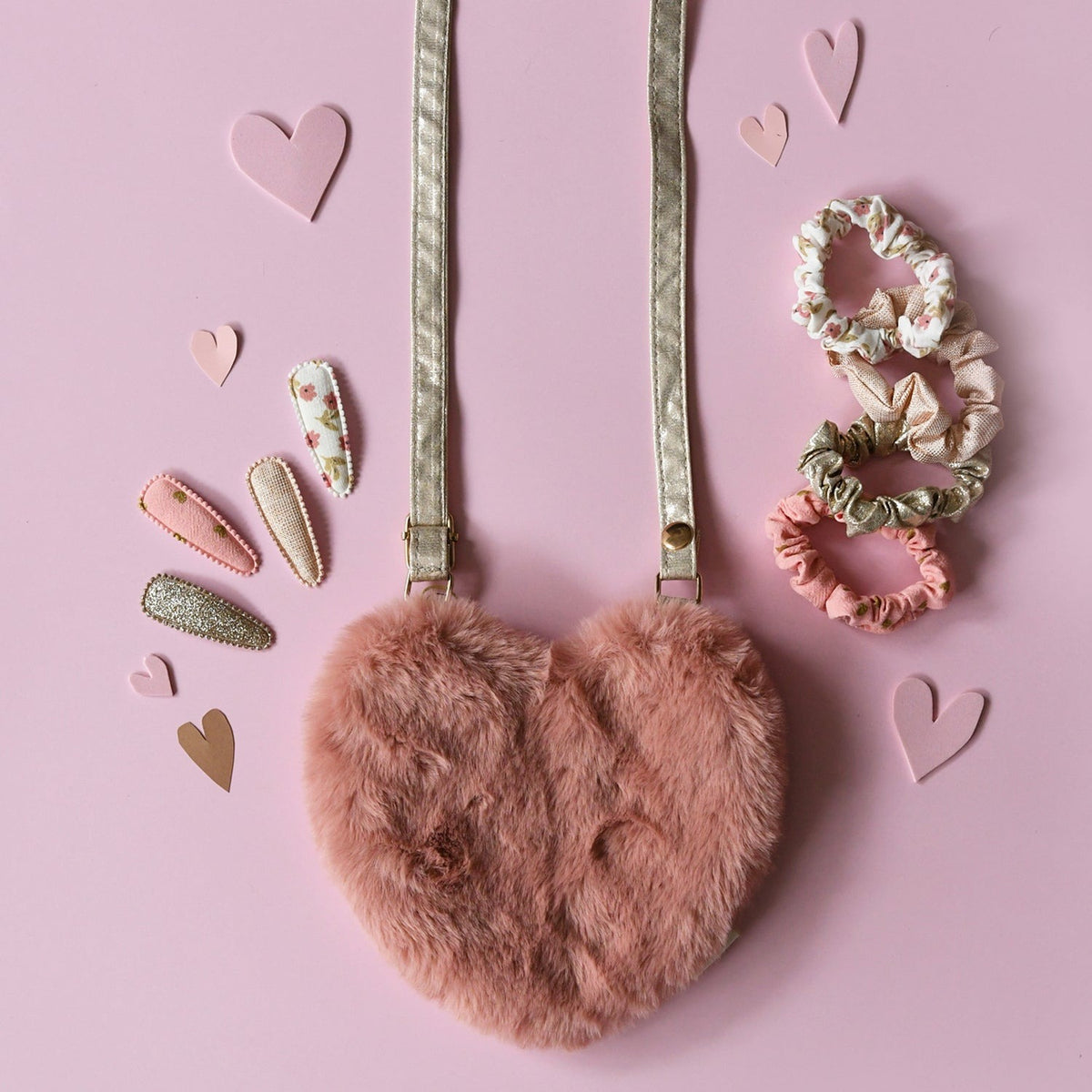 Rockahula® Otroška torbica Fluffy Heart – slika 3