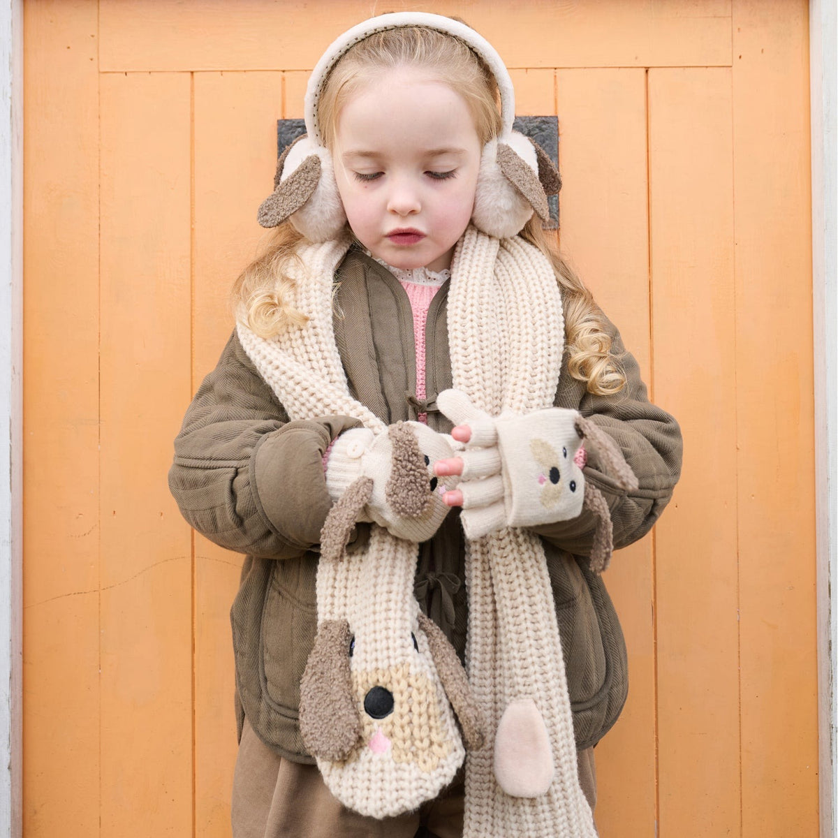 Rockahula® Kids Knitted Gloves Pippy Puppy – slika 3