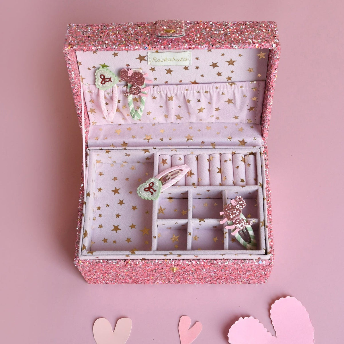 Rockahula® Velika škatla za nakit Confetti Glitter – slika 4