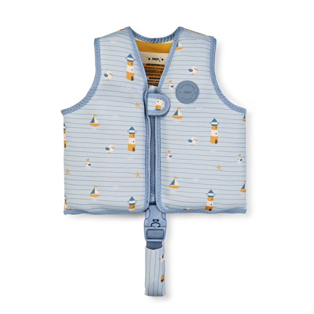 Saro Baby® Jopič za učenje plavanja Navy Hugs S Saro Baby