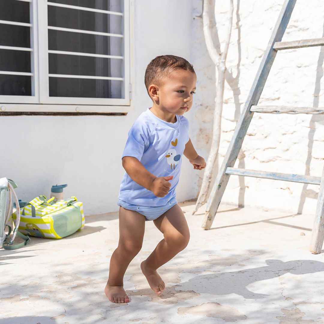 Saro Baby® Otroška kopalna UV majica Navy Hugs Saro Baby