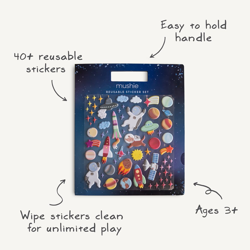 Mushie® Nalepke za večkratno uporabo Fairies Mushie