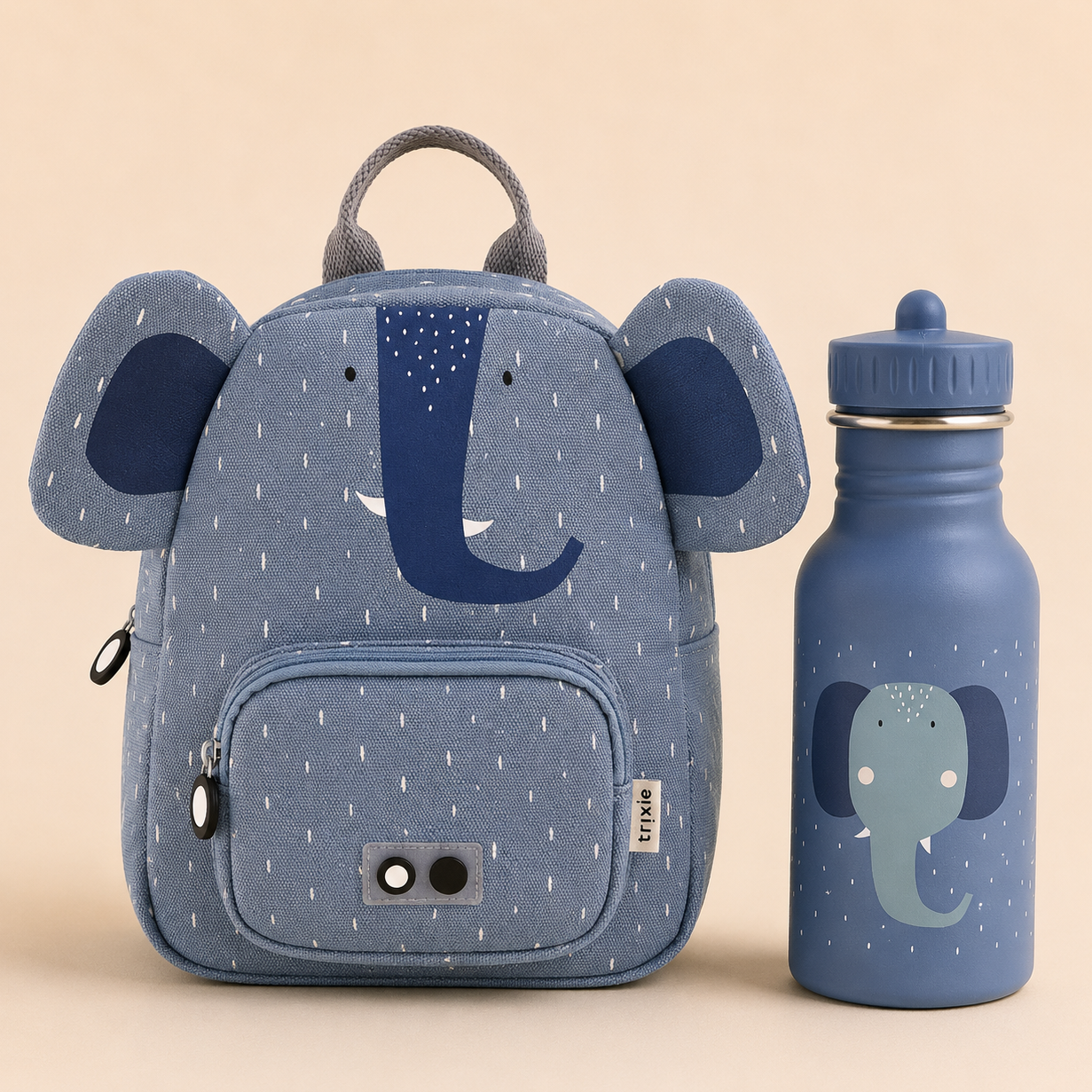 Trixie Baby® Set nahrbtnik MINI in steklenička 350ml Mrs. Elephant Trixie Baby