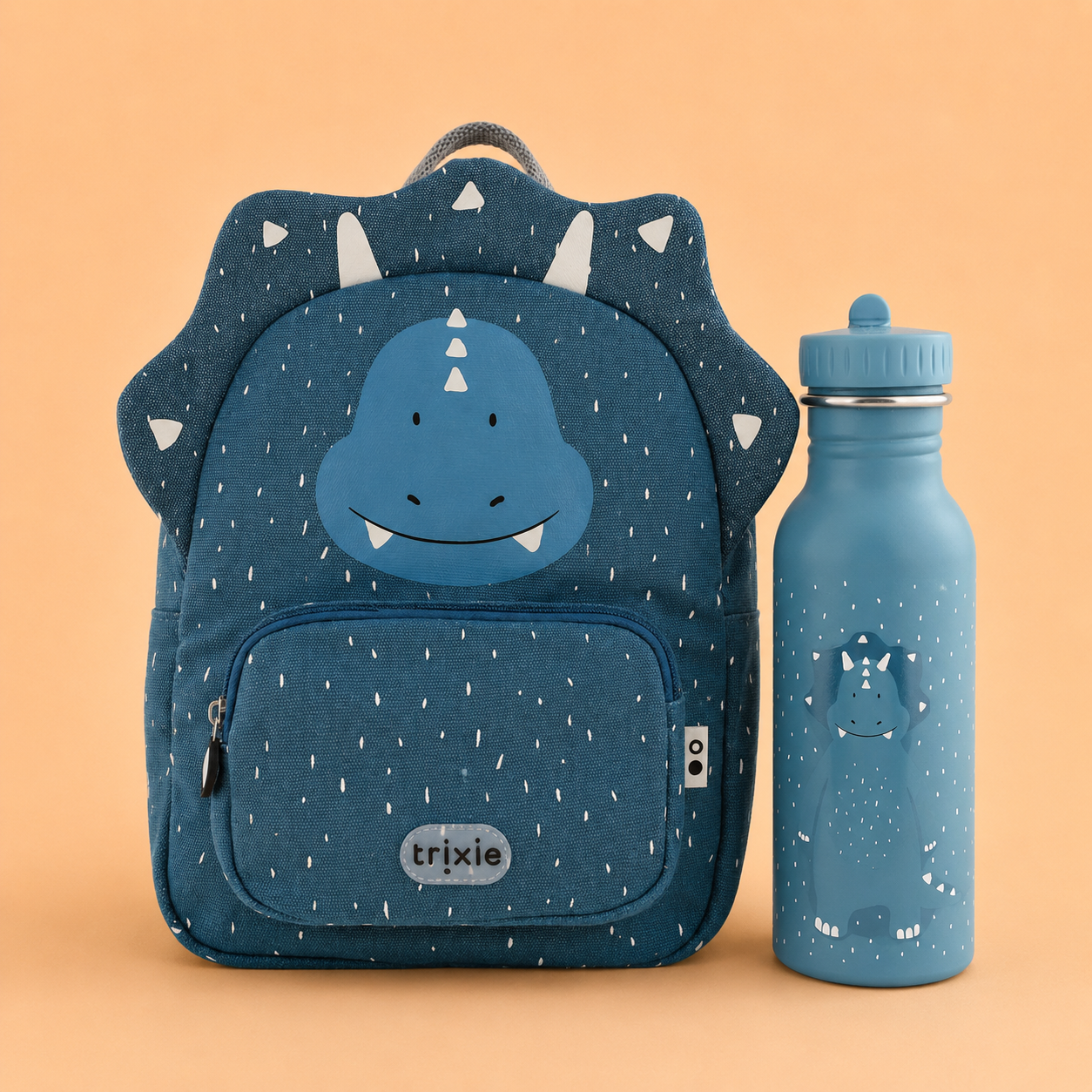 Trixie Baby® Set ruksak i bočica 500 ml Mr. Triceratops