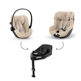 Cybex® 3u1 autosjedalica Cloud G3 i-Size (40–87 cm) + Sirona G3 (61–105 cm) Almond Beige + Baza G3 360