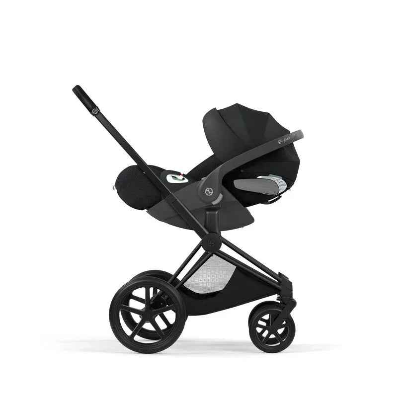Cybex Platinum® Otroški voziček 4v1 e-Priam™ + Avtosedež Cloud T + IsoFix baza T Sepia Black Cybex Platinum