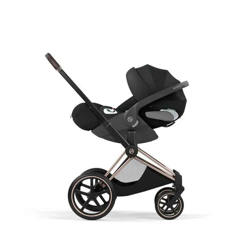 Cybex Platinum® Otroški voziček 4v1 e-Priam™ + Avtosedež Cloud T + IsoFix baza T Sepia Black Cybex Platinum