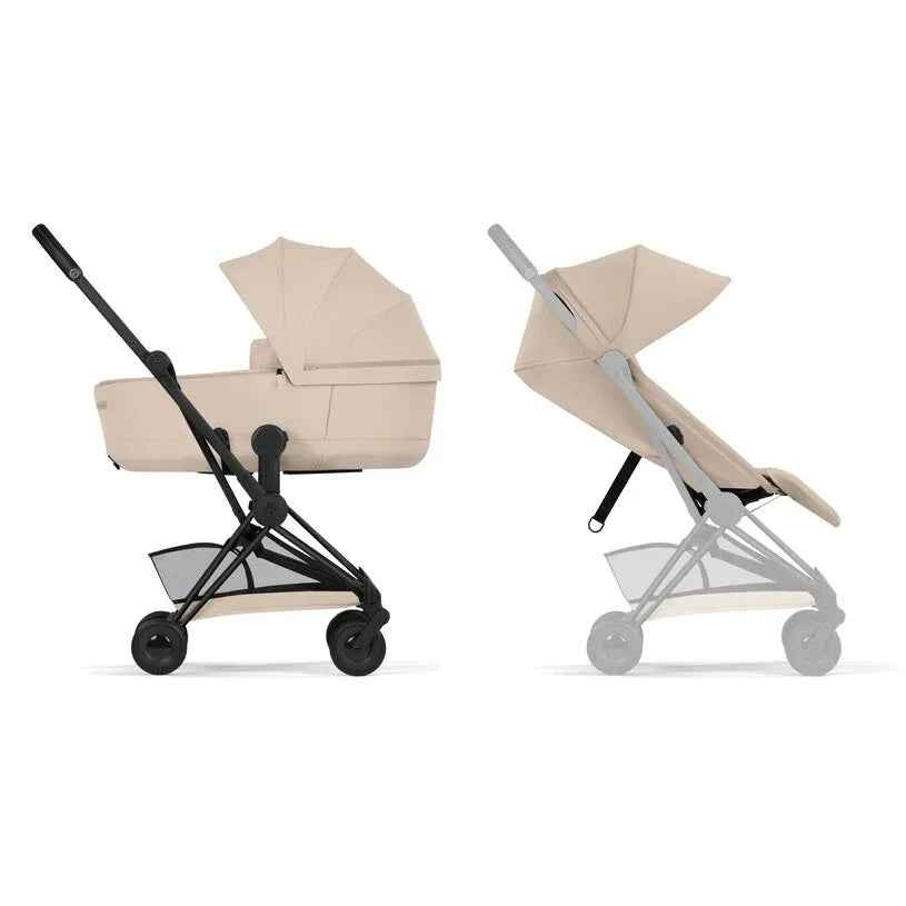 Cybex Platinum® Otroški voziček s zložljivo košaro 2v1 Coya™ Comfort Cozy Beige | Matt Black Cybex Platinum