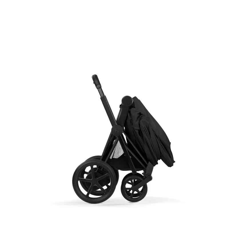 Cybex Platinum® Otroški voziček 4v1 e-Priam™ + Avtosedež Cloud T + IsoFix baza T Sepia Black Cybex Platinum