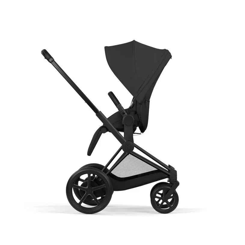 Cybex Platinum® Otroški voziček 4v1 e-Priam™ + Avtosedež Cloud T + IsoFix baza T Sepia Black Cybex Platinum