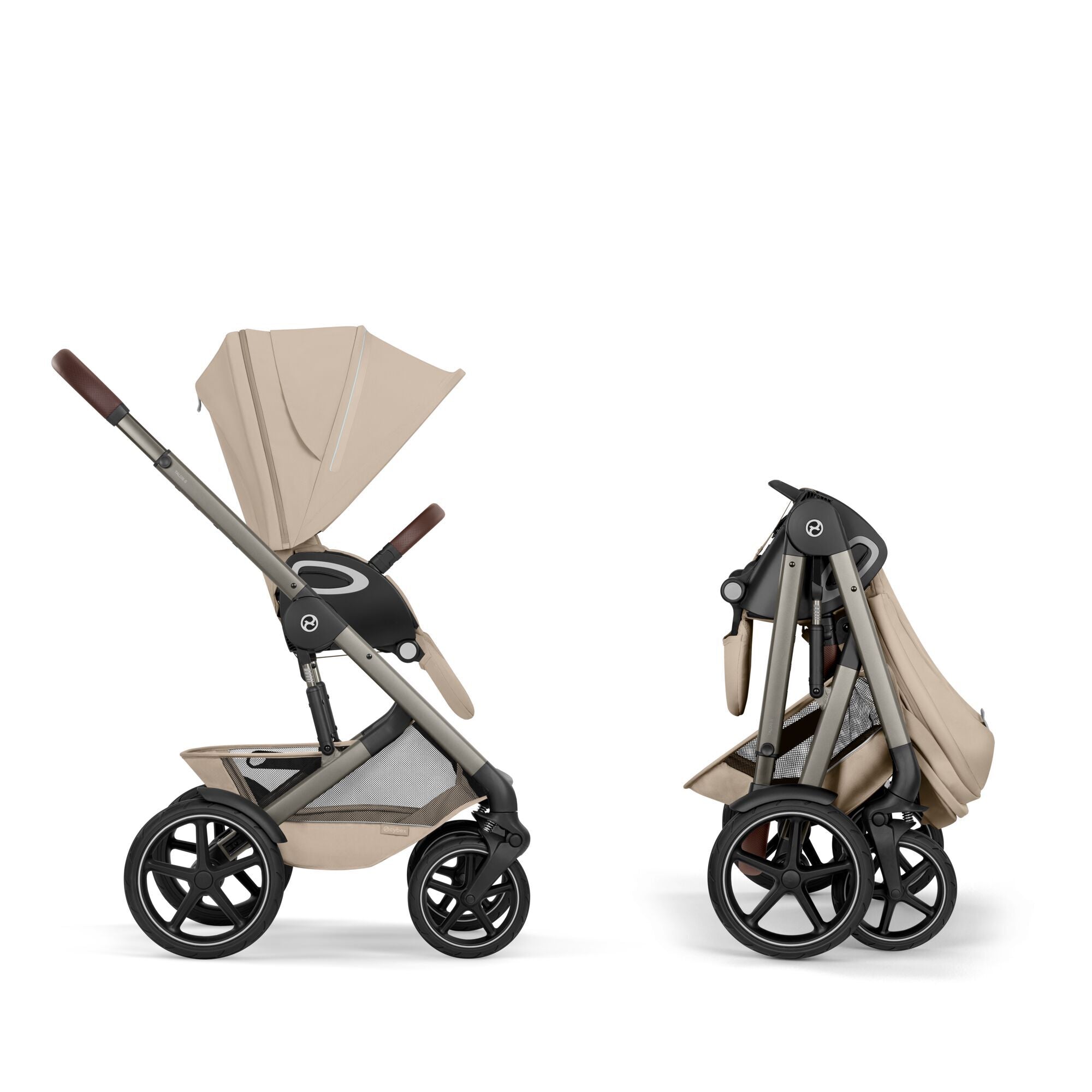 Cybex® Poussette Talos™ S Lux Almond Beige (Taupe Frame)