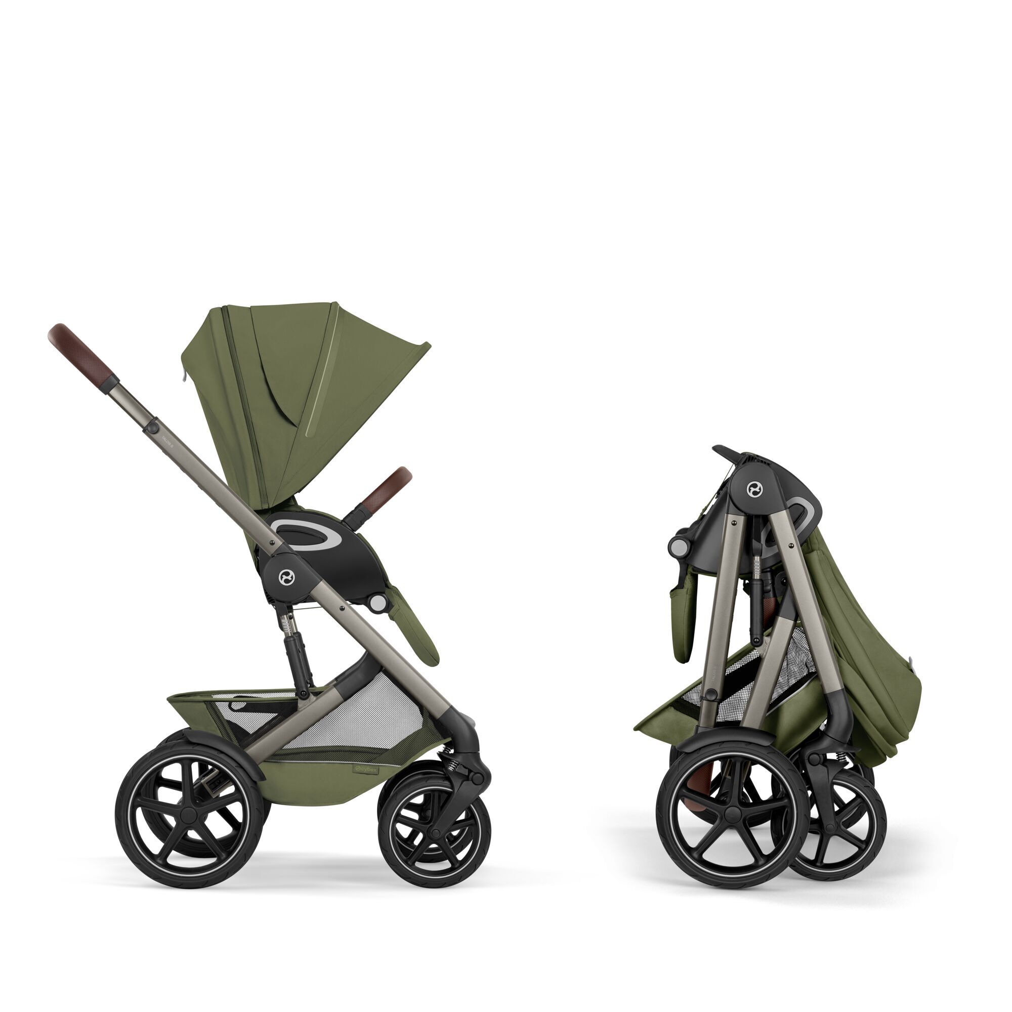 Cybex® Poussette enfant Talos™ S Lux Moss Green (Taupe Frame)