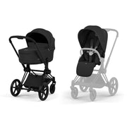 Cybex Platinum® Otroški voziček s zložljivo košaro 2v1 Priam™ Matt Black Cybex Platinum