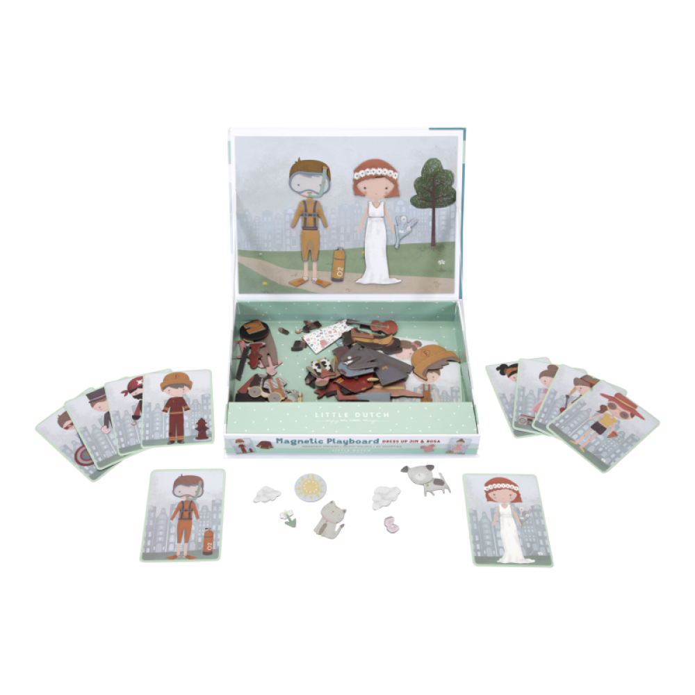 Little Dutch® Magnetna sestavljanka Jim & Rosa Little Dutch