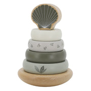 Label Label® Leseni obroči za zlaganje Olive Green Label Label