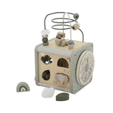 Label Label® Wooden Activity Cube Olive Green