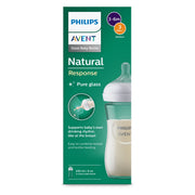 Philips AVENT® Steklena steklenička s cucljem Natural Response 240ml