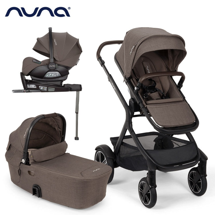 Nuna® Otroški voziček 4v1 Demi™ Next z rolko + Arra™ Flex Chestnut + Isofix baza Next Nuna