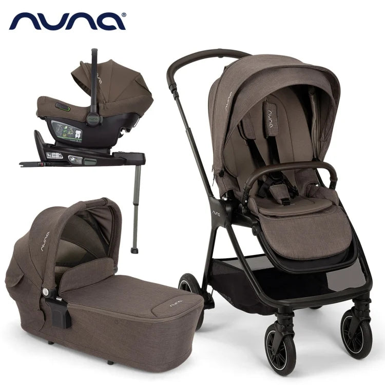 Nuna® Otroški voziček 4v1 Triv™ Next + Lytl™ + Pipa™ Next Chestnut + Isofix baza Next Nuna