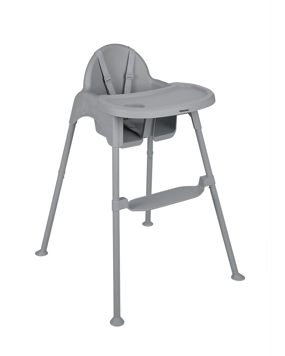 KikkaBoo® Otroški stolček za hranjenje 2v1 Oaty Grey – slika 2