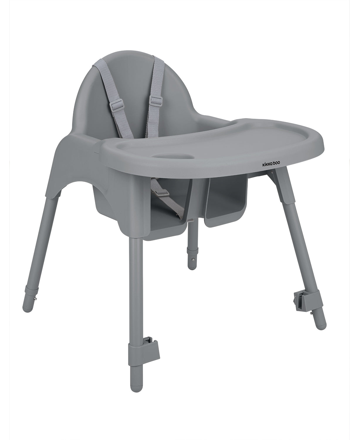 KikkaBoo® Otroški stolček za hranjenje 2v1 Oaty Grey – slika 9