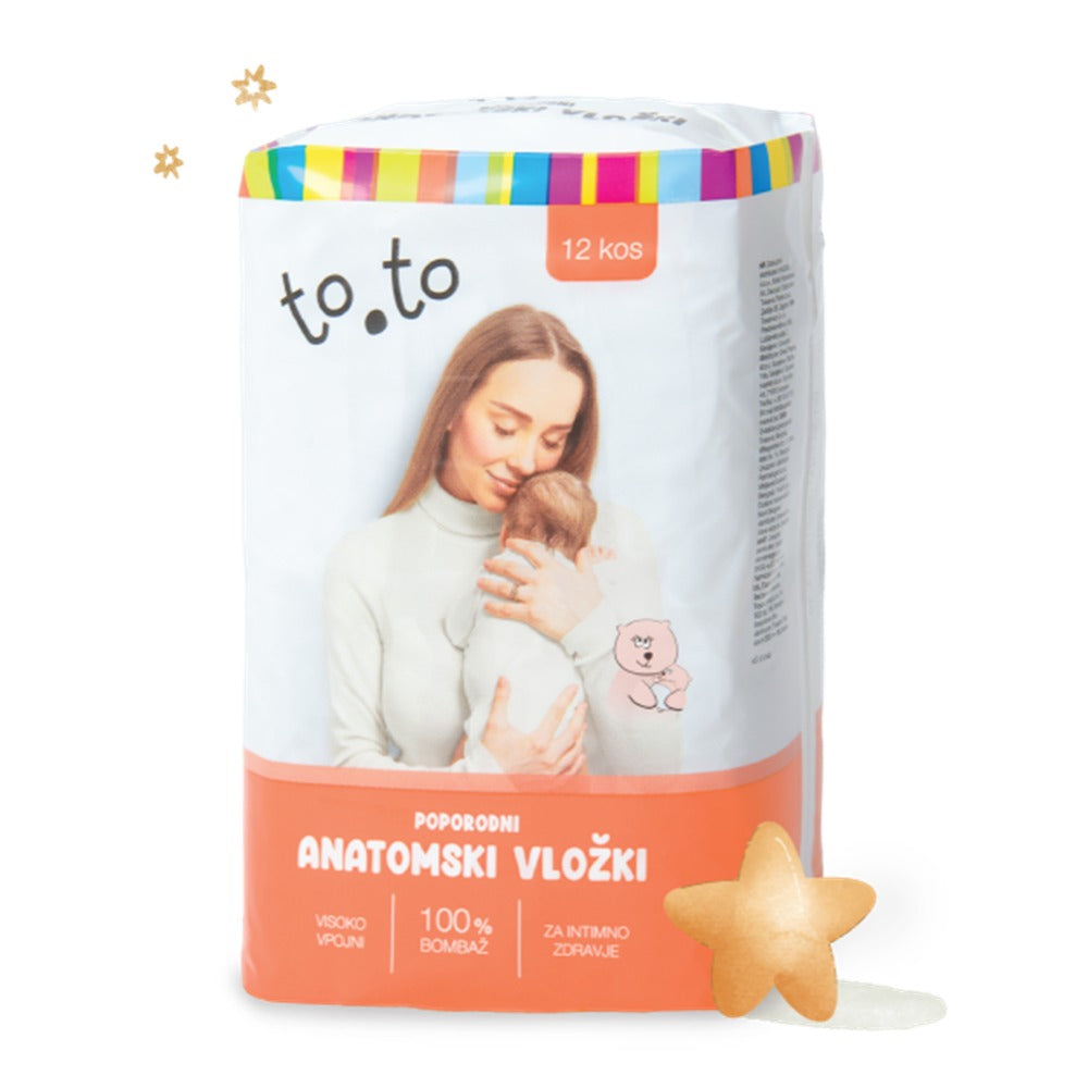 Tosama® Anatomski poporodni vložki To.to Tosama 12 kos