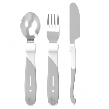 Slika za Twistshake® Pribor za jelo od nehrđajućeg čelika - White