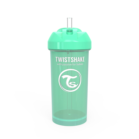 Slika za Twistshake® Bočica sa slamkom 360ml (12+m) - Pastel  Green