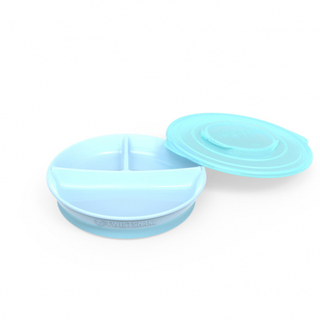 Slika za Twistshake® Podijeljeni tanjurić 210ml+2x90ml (6+m) - Pastel Blue