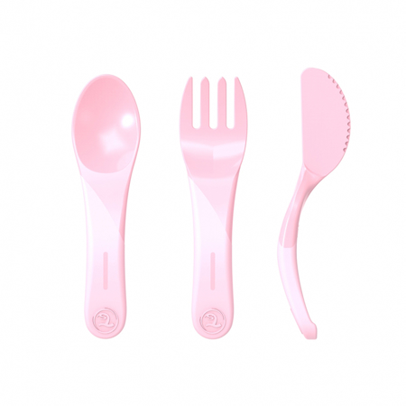 Slika za Twistshake® Početni pribor za jelo (6+m) - Pastel Pink
