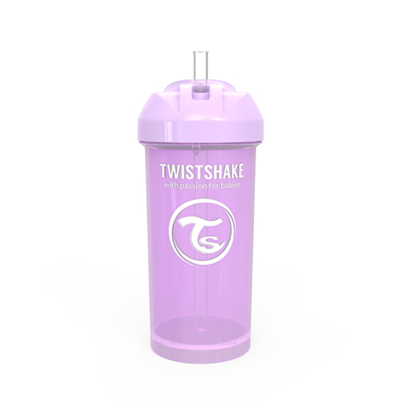 Slika za Twistshake® Bočica sa slamkom 360ml (12+m) - Pastel Purple