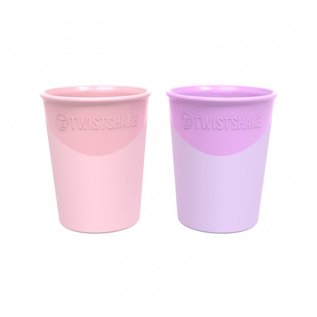 Twistshake® 2x Čaše Pastel Pink&Purple 170ml (6+m)