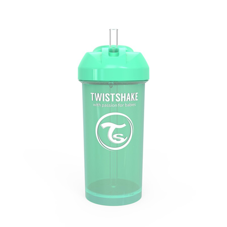 Twistshake® Bočica sa slamkom 360ml (12+m) - Pastel  Green